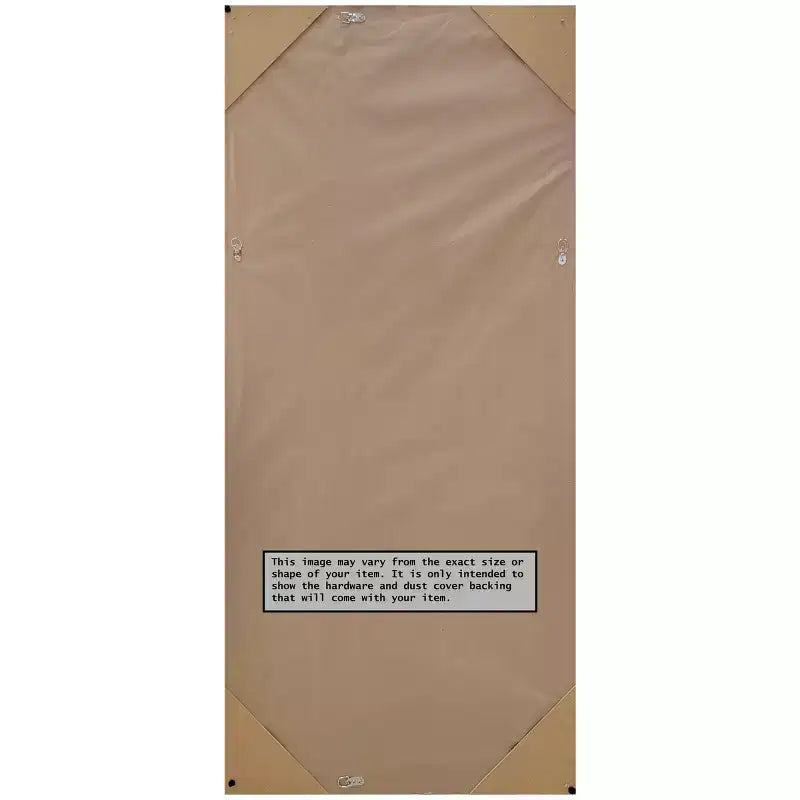 29" x 65" Non-Beveled Coffee Bean Brown Full Length Floor Leaner Mirror - Amanti Art