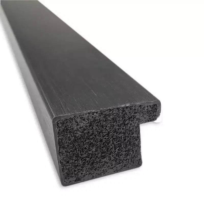 Amanti Art 38"x26" Non-Beveled Grace Narrow Bathroom Wall Mirror Brushed Metallic Black : Rectangle Polystyrene Frame