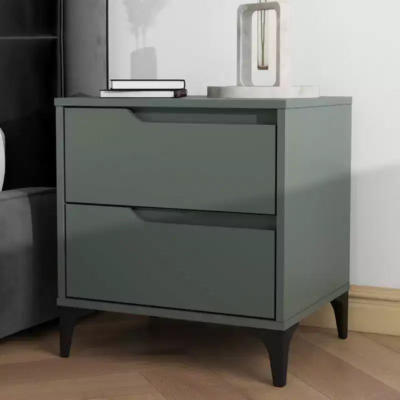 Galano Modern 2-Drawer Nightstand 18.9 W 15.7 D 20.3 H