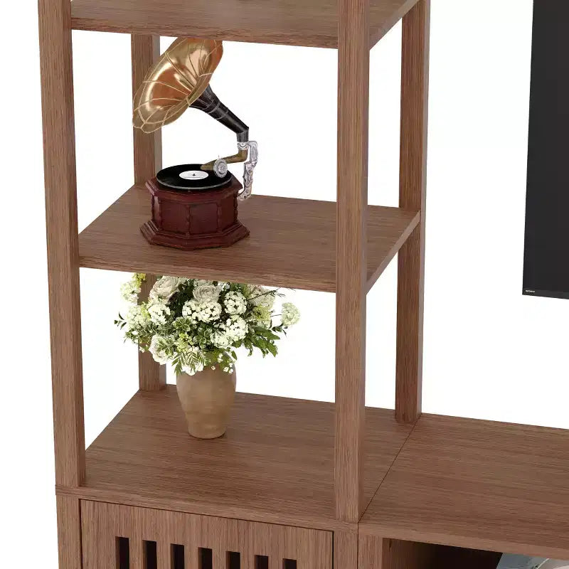 Rustic Farmhouse TV Stand for Up to 70 Inch TVs, Multi-Functional Entertainment Center, Versatile Media Console for Living Room Organization