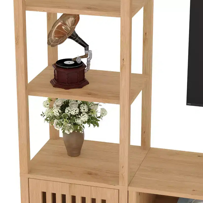 Rustic Farmhouse TV Stand for Up to 70 Inch TVs, Multi-Functional Entertainment Center, Versatile Media Console for Living Room Organization