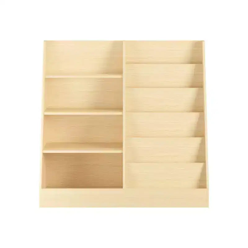 MAYEERTY Kids Bookshelf and Toy Storage Organzier, Multifunctional 4 Tier Wooden Kids Book Shelf with Book Shelf with Bookcase