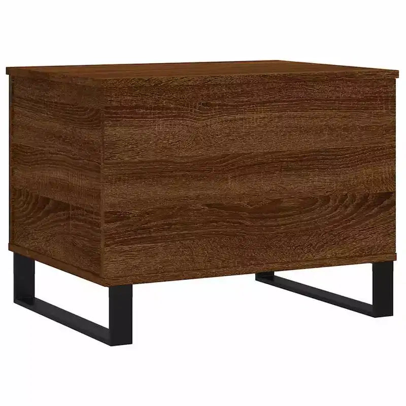 vidaXL Coffee Table Black Engineered wood, metal Medium