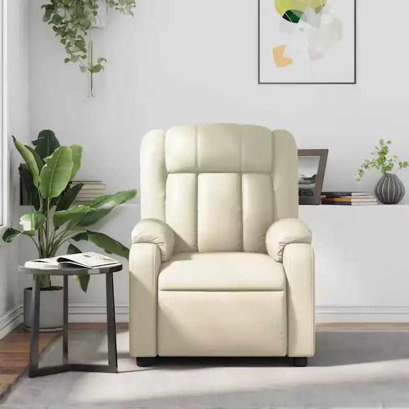 vidaXL Massage Recliner Chair Wingback Furniture Theater Cinema Faux Leather