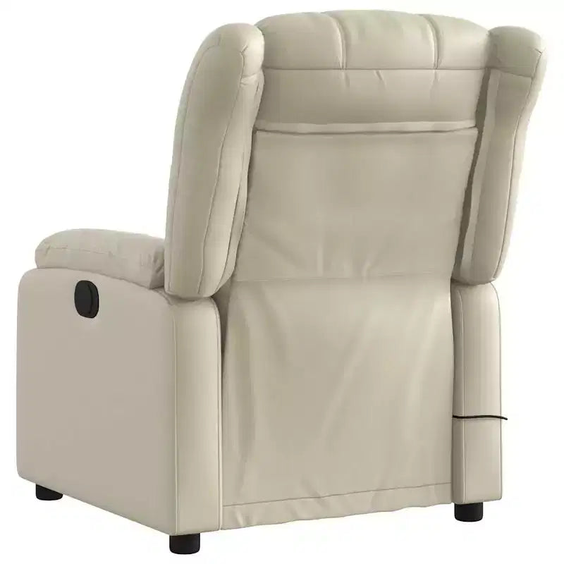 vidaXL Massage Recliner Chair Wingback Furniture Theater Cinema Faux Leather