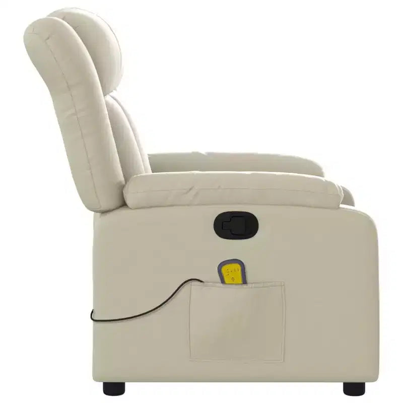 vidaXL Massage Recliner Chair Wingback Furniture Theater Cinema Faux Leather