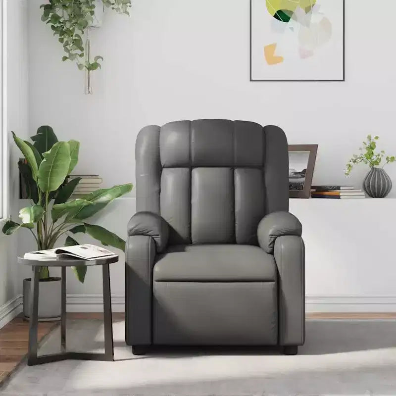 vidaXL Massage Recliner Chair Wingback Furniture Theater Cinema Faux Leather