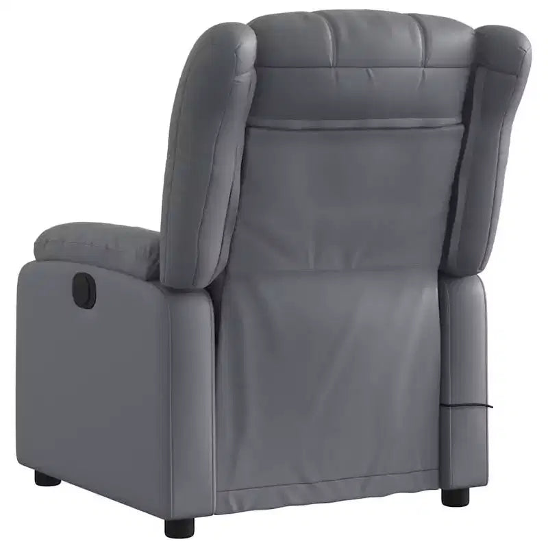 vidaXL Massage Recliner Chair Wingback Furniture Theater Cinema Faux Leather