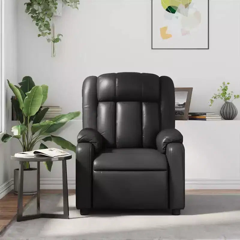 vidaXL Massage Recliner Chair Wingback Furniture Theater Cinema Faux Leather