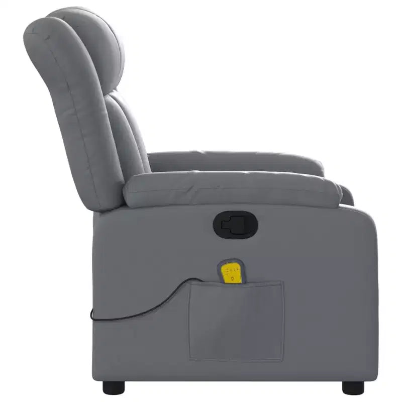 vidaXL Massage Recliner Chair Wingback Furniture Theater Cinema Faux Leather
