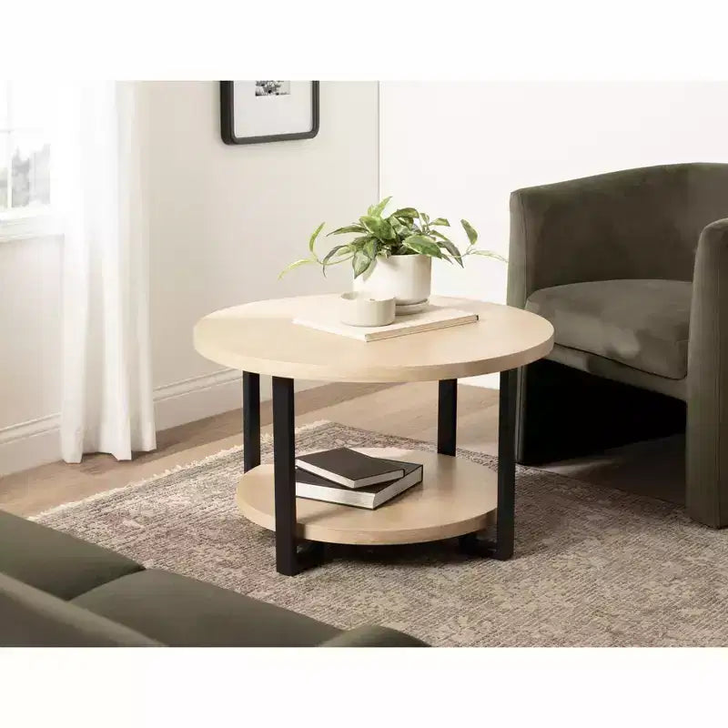 Kate and Laurel Hendricks Coffee Table, 30x30x19, Natural