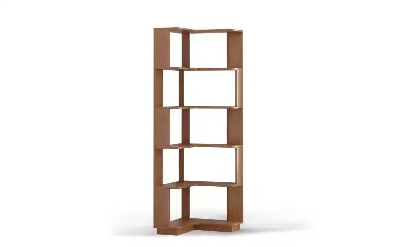 TUYOHW 6-Tier L-Shaped Wood Corner Bookshelves,Freestanding Shelving Units with Anti-tipping Device,Open Bookcases for Living Room,Office
