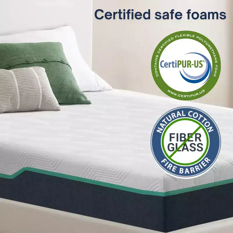 Boyd Sleep 10 Cooling Air Flow Gel Memory Foam Mattress, Firm - Certipur-US Certified