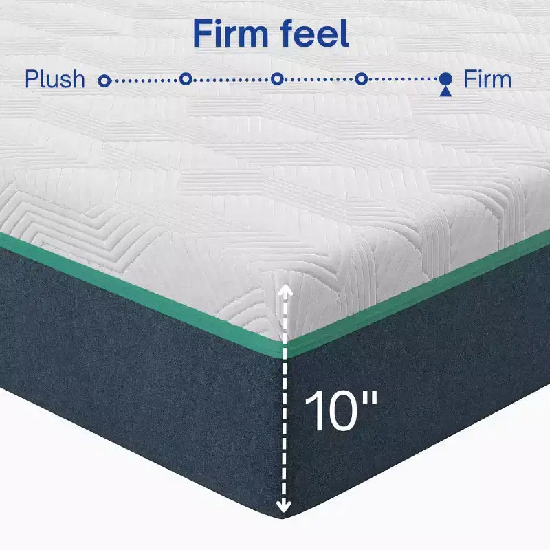 Boyd Sleep 10 Cooling Air Flow Gel Memory Foam Mattress, Firm - Certipur-US Certified