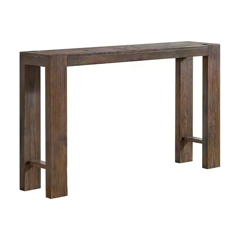 Alaterre Furniture Classic Solid Wood Console Table - 56 Inch Modern Farmhouse Entryway Table