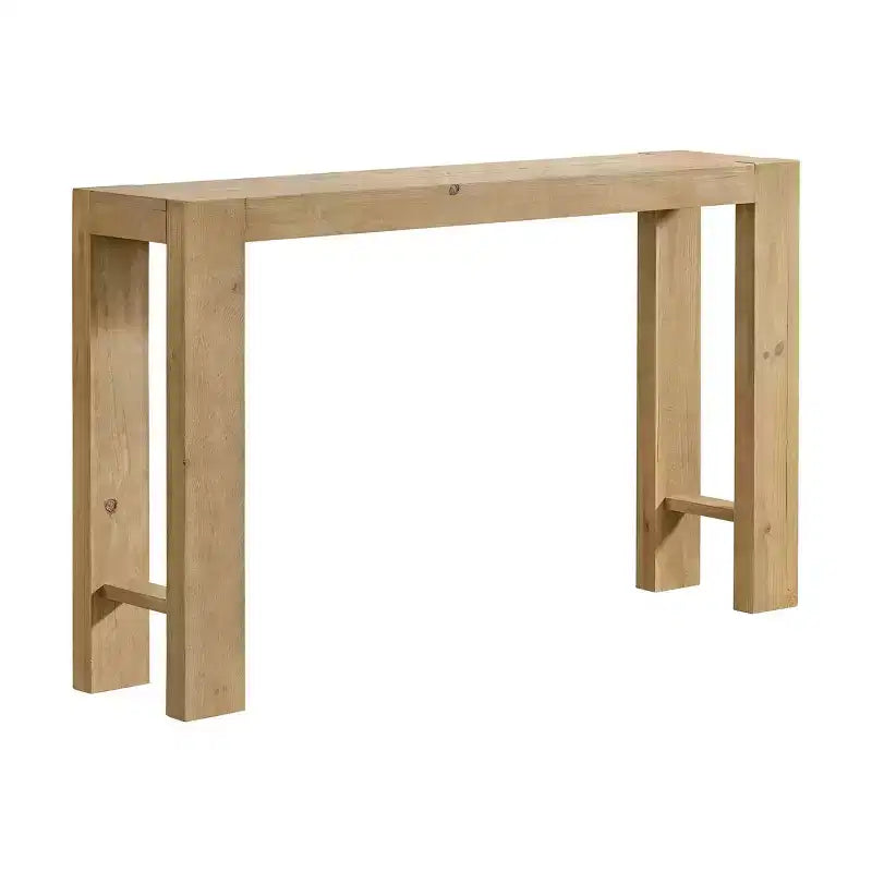 Alaterre Furniture Classic Solid Wood Console Table - 56 Inch Modern Farmhouse Entryway Table
