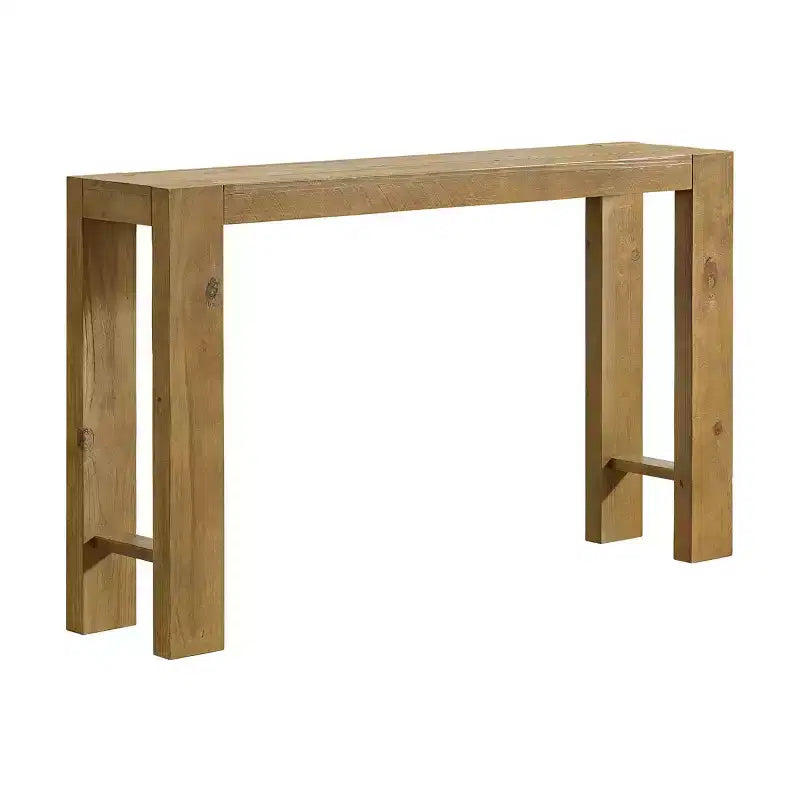 Alaterre Furniture Classic Solid Wood Console Table - 56 Inch Modern Farmhouse Entryway Table