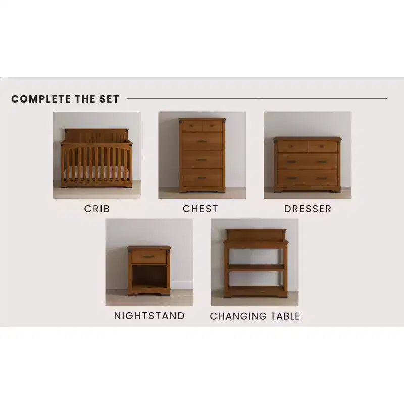 Child Craft Redmond 3 Drawer Dresser for Nursery or Bedroom, Plenty of Storage, Anti-Tip Kit Included to Prevent Tipping, Non-Toxic, Baby Safe Finish