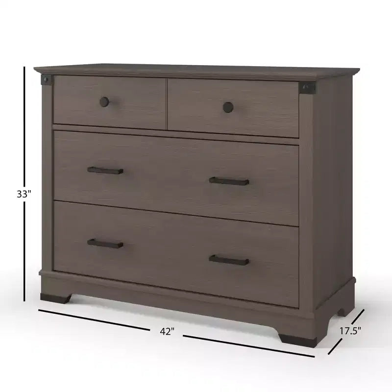 Child Craft Redmond 3 Drawer Dresser for Nursery or Bedroom, Plenty of Storage, Anti-Tip Kit Included to Prevent Tipping, Non-Toxic, Baby Safe Finish