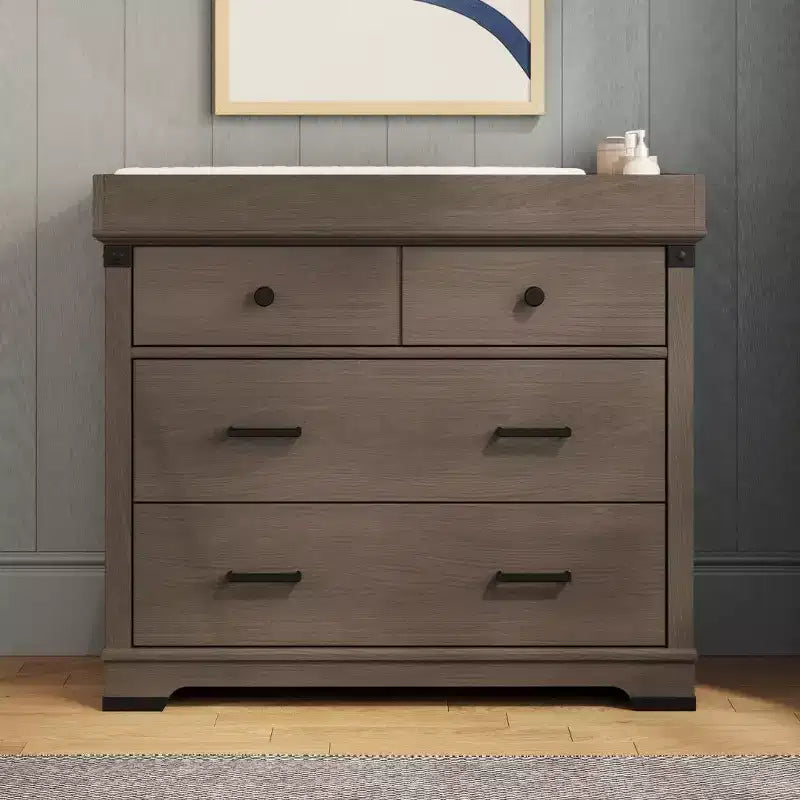 Child Craft Redmond 3 Drawer Dresser for Nursery or Bedroom, Plenty of Storage, Anti-Tip Kit Included to Prevent Tipping, Non-Toxic, Baby Safe Finish