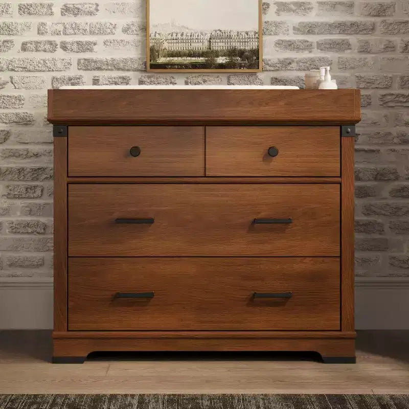 Child Craft Redmond 3 Drawer Dresser for Nursery or Bedroom, Plenty of Storage, Anti-Tip Kit Included to Prevent Tipping, Non-Toxic, Baby Safe Finish