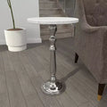 Traditional Terrazzo Accent Table White - Olivia & May