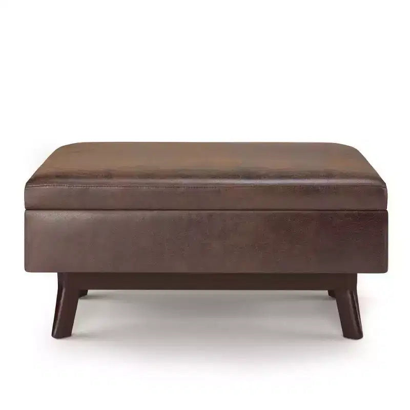 Small Ethan Rectangular Storage Ottoman and benches - WyndenHall