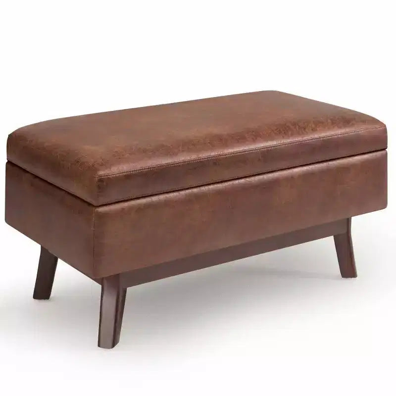 Small Ethan Rectangular Storage Ottoman and benches - WyndenHall