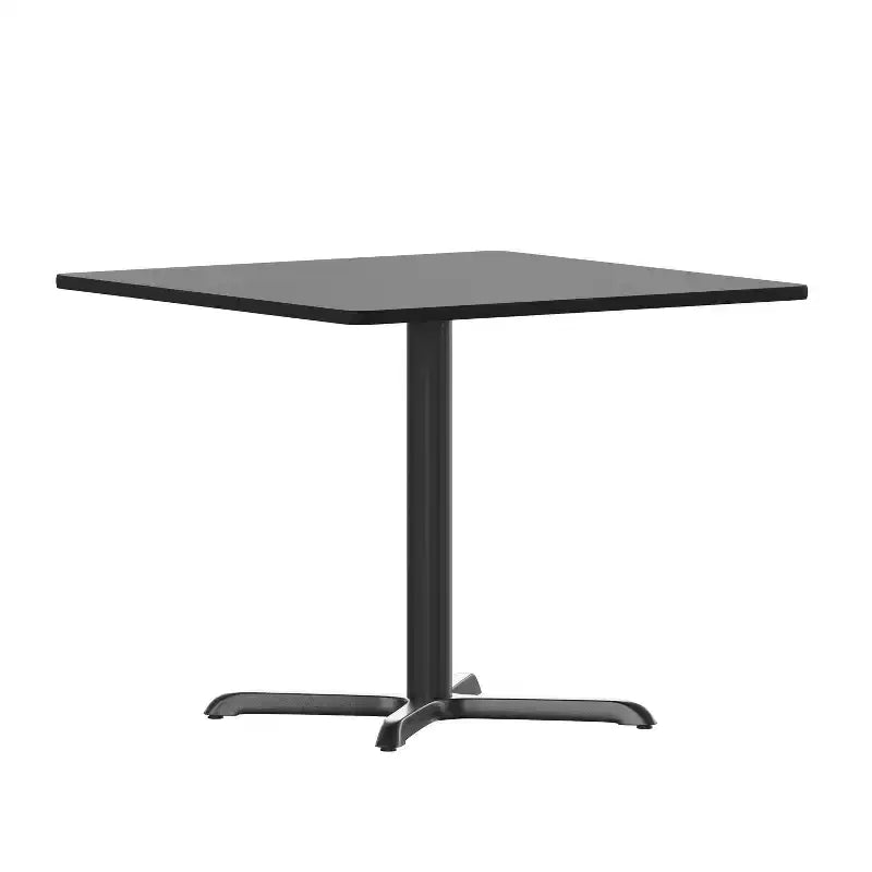 Emma and Oliver 36 Square Laminate Table Top with 30x30 Table Height Base