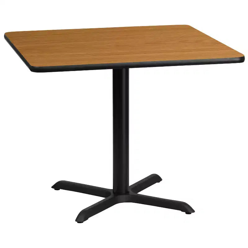 Emma and Oliver 36 Square Laminate Table Top with 30x30 Table Height Base