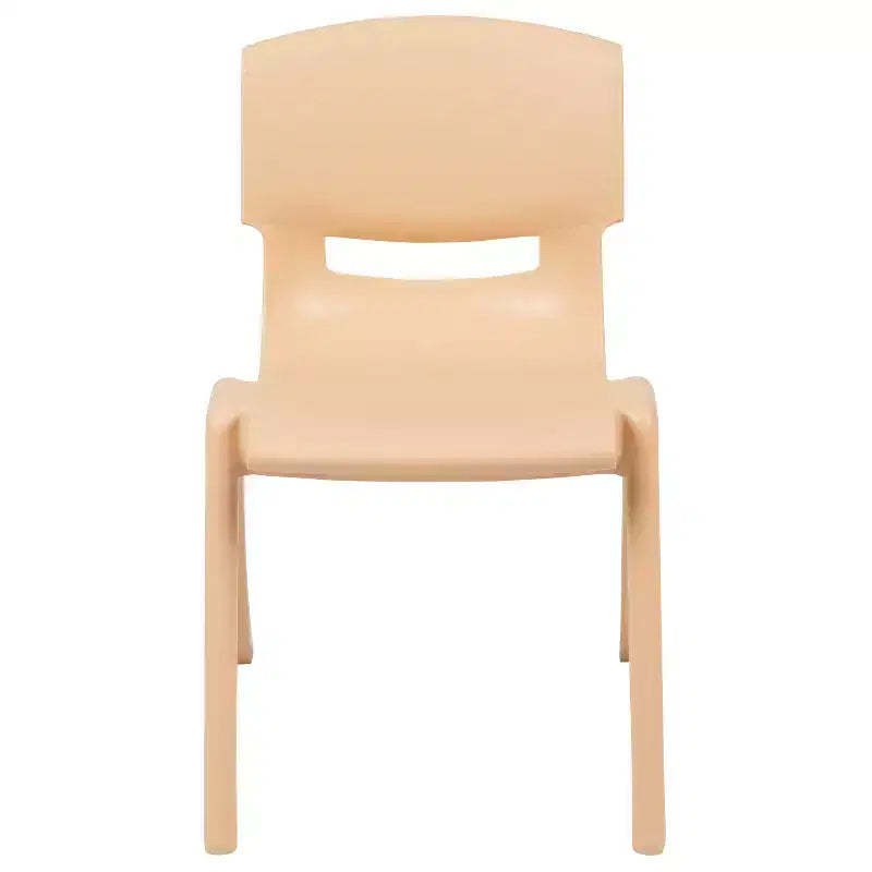 Emma and Oliver 2 Pack Plastic Stack School Chair with 13.25H Seat, K-2 School Chair
