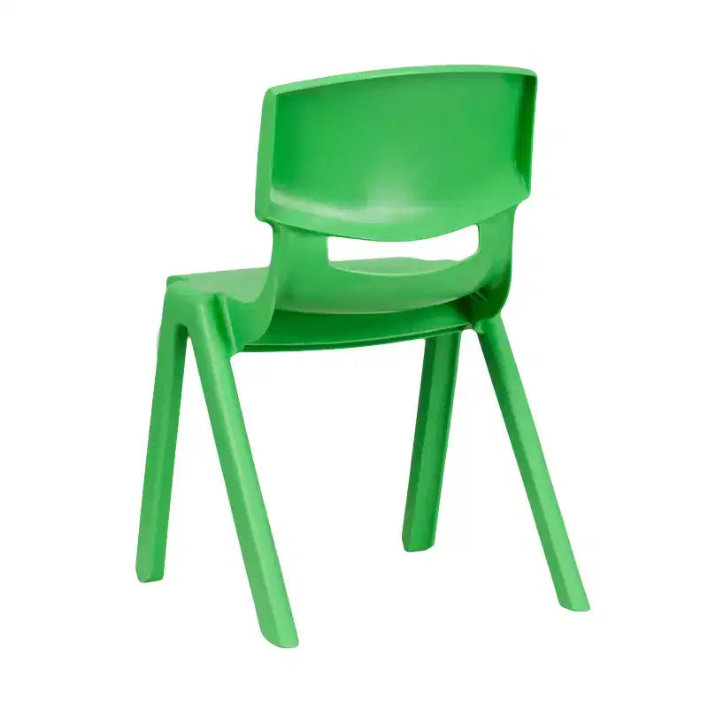Emma and Oliver 2 Pack Plastic Stack School Chair with 13.25H Seat, K-2 School Chair