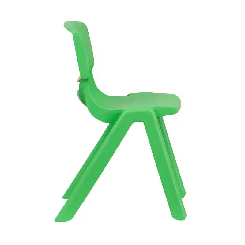 Emma and Oliver 2 Pack Plastic Stack School Chair with 13.25H Seat, K-2 School Chair