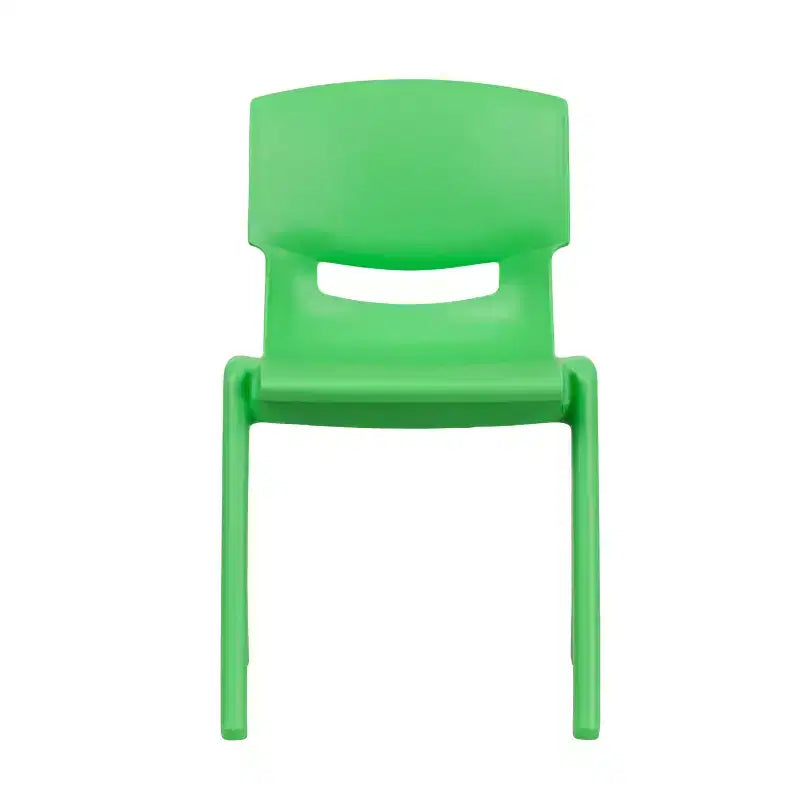 Emma and Oliver 2 Pack Plastic Stack School Chair with 13.25H Seat, K-2 School Chair