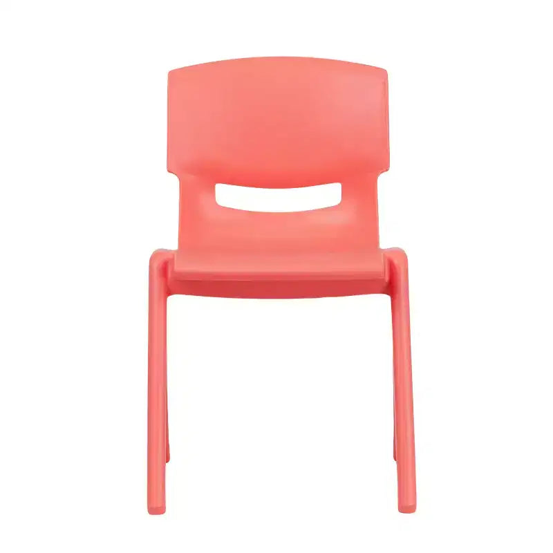 Emma and Oliver 2 Pack Plastic Stack School Chair with 13.25H Seat, K-2 School Chair