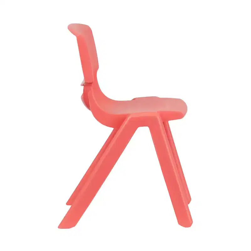 Emma and Oliver 2 Pack Plastic Stack School Chair with 13.25H Seat, K-2 School Chair
