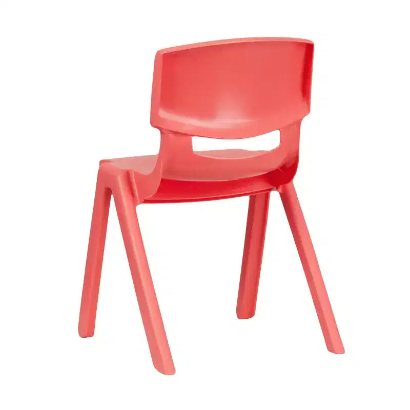 Emma and Oliver 2 Pack Plastic Stack School Chair with 13.25H Seat, K-2 School Chair