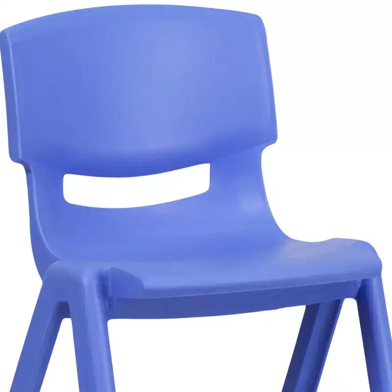 Emma and Oliver 2 Pack Plastic Stack School Chair with 13.25H Seat, K-2 School Chair