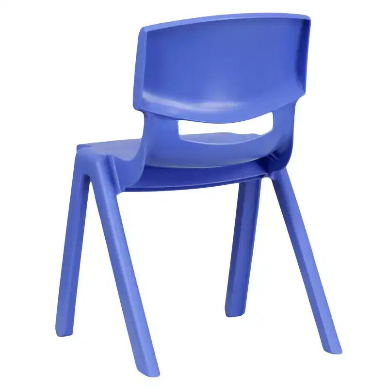 Emma and Oliver 2 Pack Plastic Stack School Chair with 13.25H Seat, K-2 School Chair