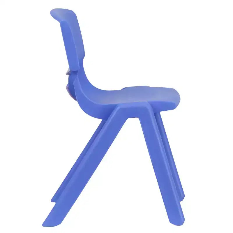 Emma and Oliver 2 Pack Plastic Stack School Chair with 13.25H Seat, K-2 School Chair
