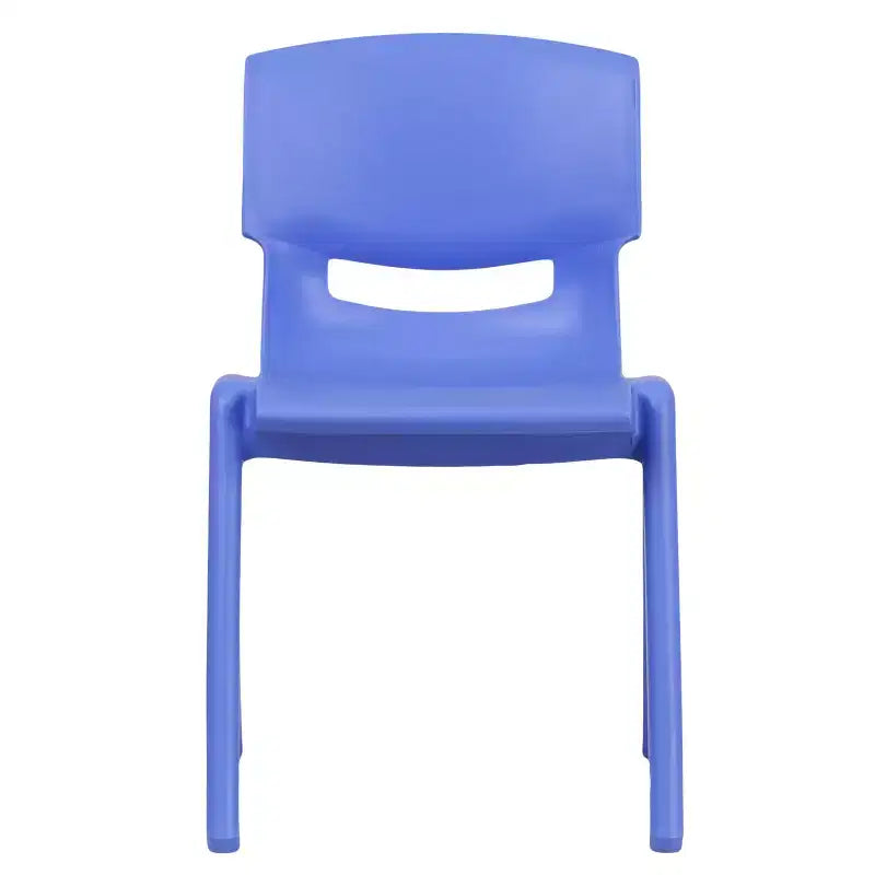 Emma and Oliver 2 Pack Plastic Stack School Chair with 13.25H Seat, K-2 School Chair