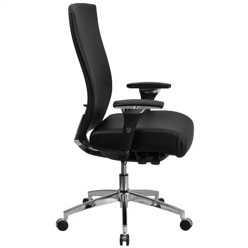 Emma and Oliver 24/7 300 lb. Rated High Back Swivel Seat Slider Lumbar Ergonomic Office Chair
