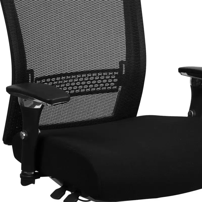 Emma and Oliver 24/7 300 lb. Rated High Back Swivel Seat Slider Lumbar Ergonomic Office Chair