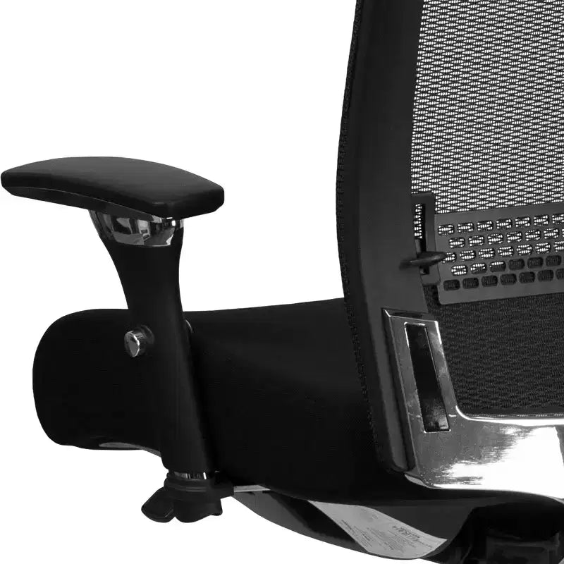 Emma and Oliver 24/7 300 lb. Rated High Back Swivel Seat Slider Lumbar Ergonomic Office Chair