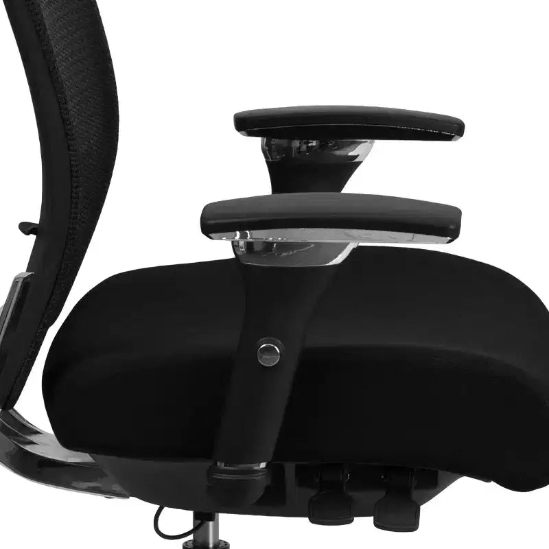 Emma and Oliver 24/7 300 lb. Rated High Back Swivel Seat Slider Lumbar Ergonomic Office Chair