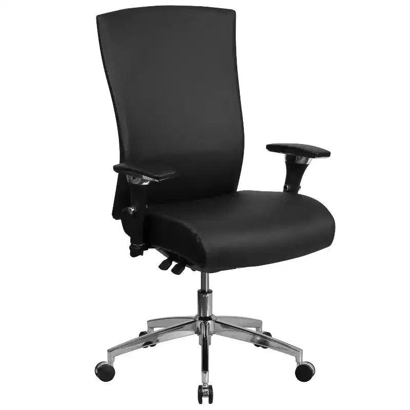 Emma and Oliver 24/7 300 lb. Rated High Back Swivel Seat Slider Lumbar Ergonomic Office Chair
