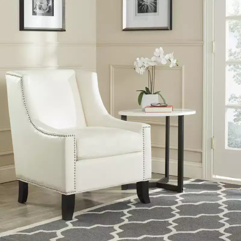Daniel Club Chair - MCR4733 - Off White - Safavieh Couture