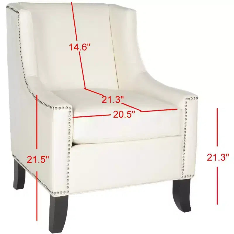 Daniel Club Chair - MCR4733 - Off White - Safavieh Couture