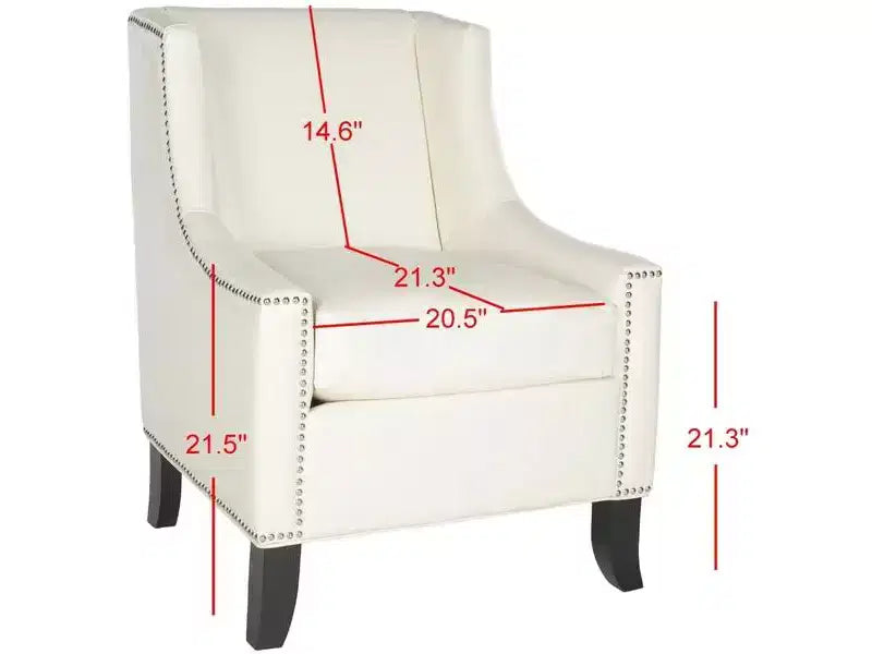 Daniel Club Chair - MCR4733 - Off White - Safavieh Couture